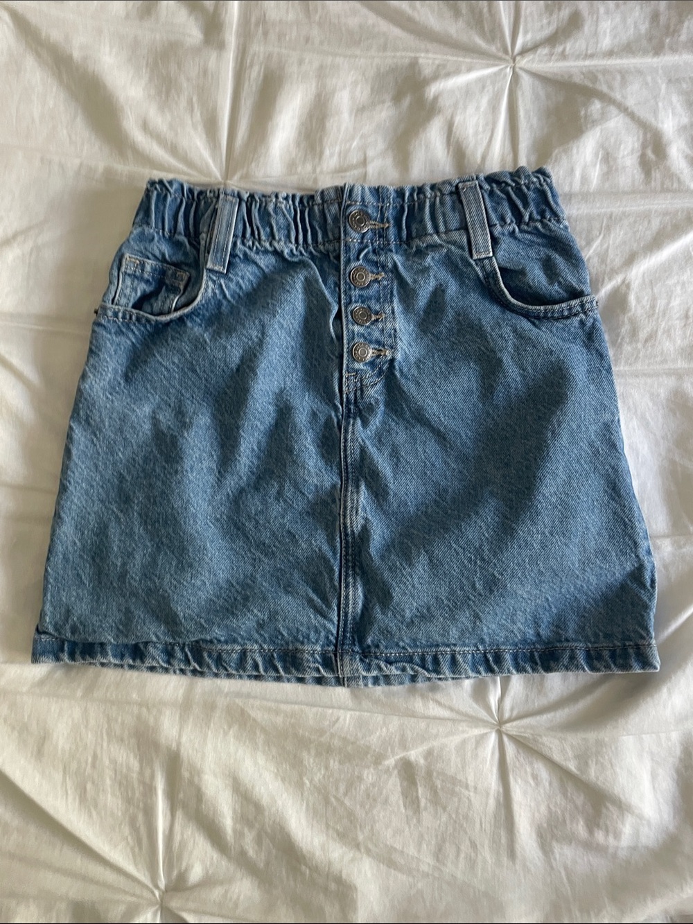 Cat & Jack Light Blue Button-Front Denim  Shorts
